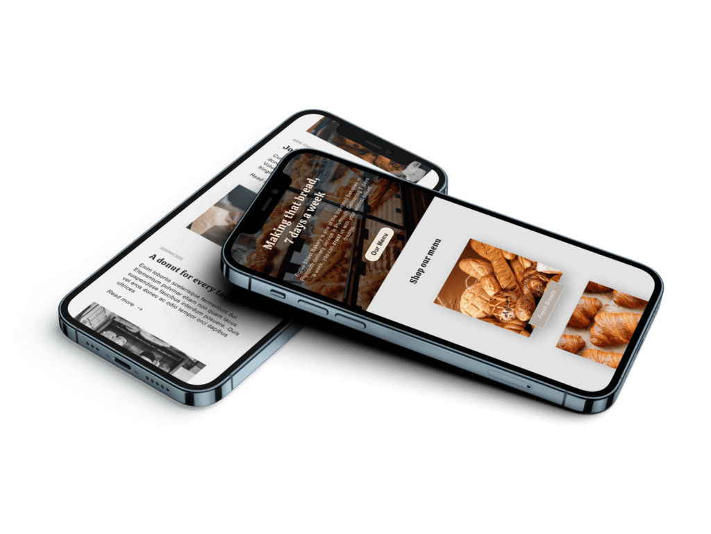 Bottle Street Bakery: Bakery Website Design Mobile