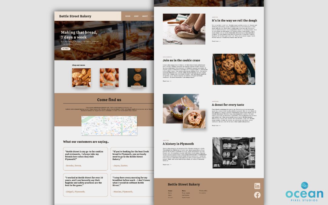 Bottle Street Bakery Website Design