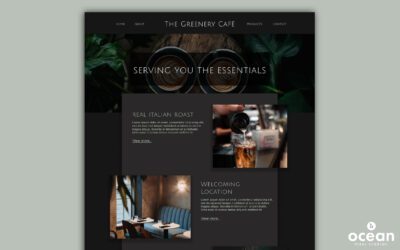 The Greenery Café Website Design