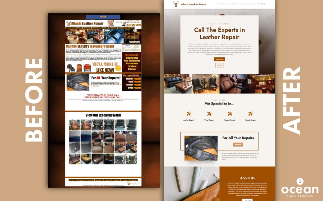 Atlanta Leather Repair Website Design