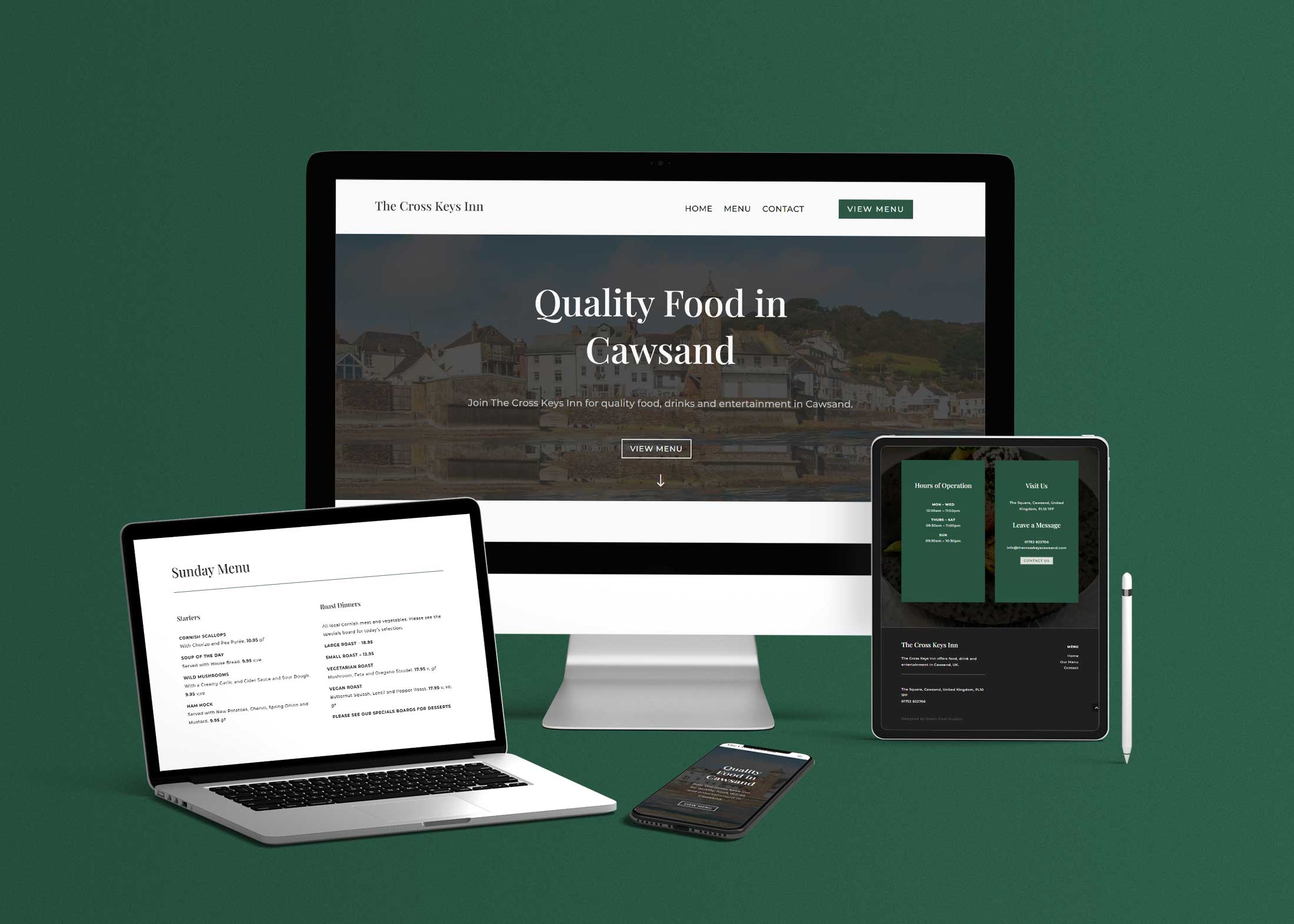 Cross Keys Website Design Mockup