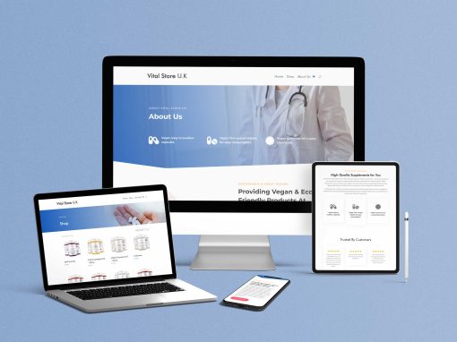 Vital Store UK Website Design